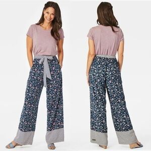 Matilda Jane Moments With You A Day Off Pants Small NWT Wide Leg Floral Bohemian